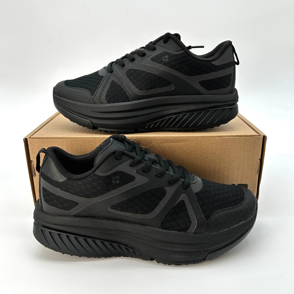 Womens Work Sneakers Shoes For Crews Energy II Size 8 Slip Resistant Black NEW